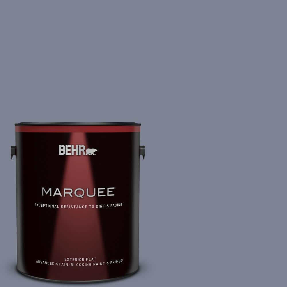 BEHR MARQUEE 1 gal. #610F-6 Deep Smoke Signal Flat Exterior Paint & Primer