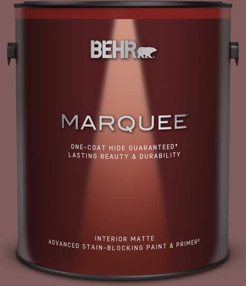 BEHR MARQUEE 1 gal. #140F-6 Book Binder Matte Interior Paint & Primer