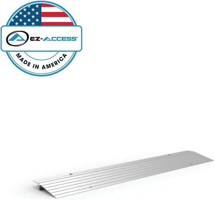 EZ-ACCESS TRANSITIONS Aluminum Threshold Ramp 6.5 in. L x 34 in. W x 1 in. H