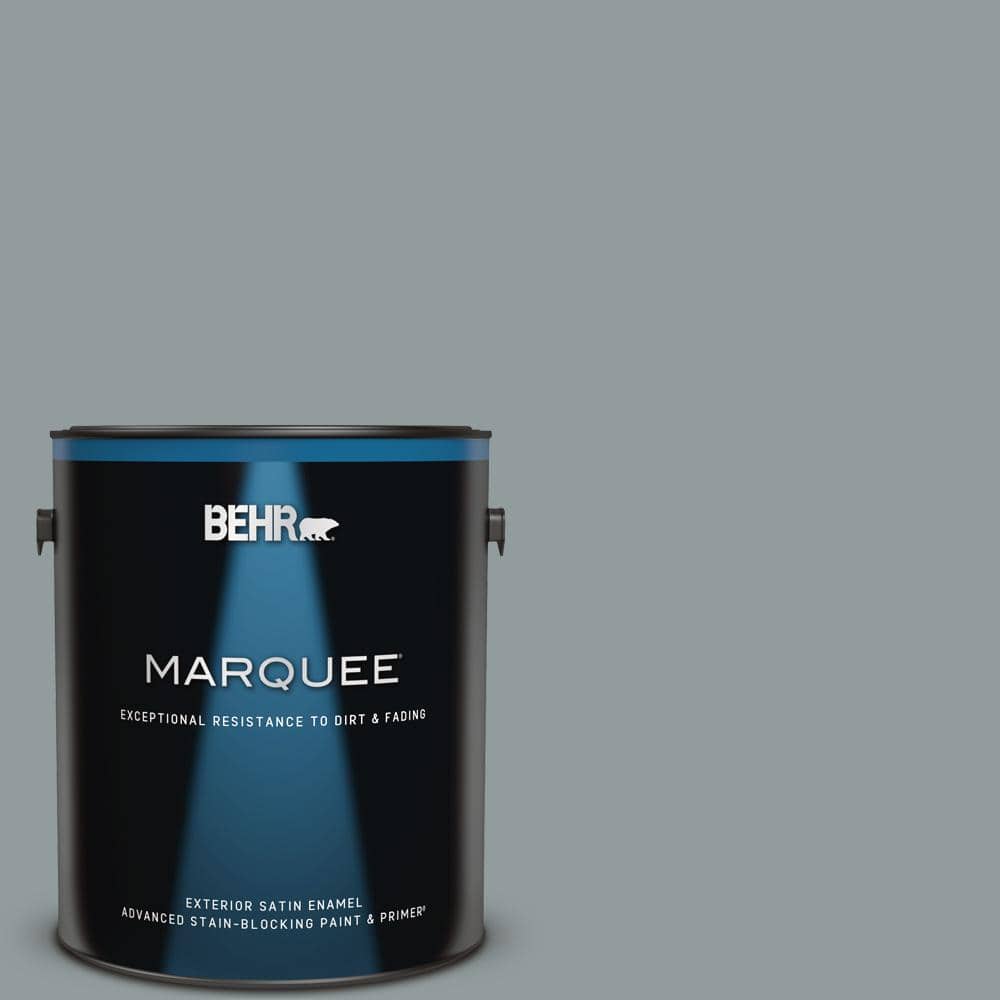BEHR MARQUEE 1 gal. #720F-4 Stone Fence Satin Enamel Exterior Paint & Primer