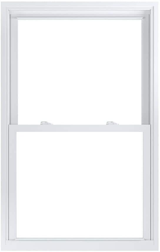 American Craftsman 33.75 in. x 53.25 in. 70 Pro Series Low-E Argon Glass Double Hung White Vinyl Replacement Window, Screen Incl