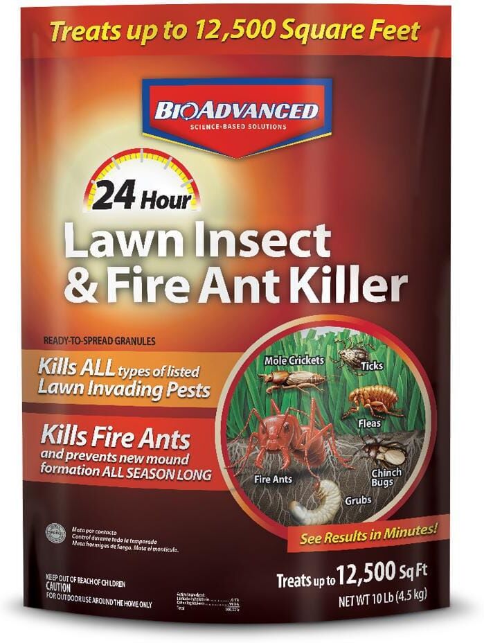 BIOADVANCED 10 lbs. Granules 24-Hour Lawn Insect and Fire Ant Killer