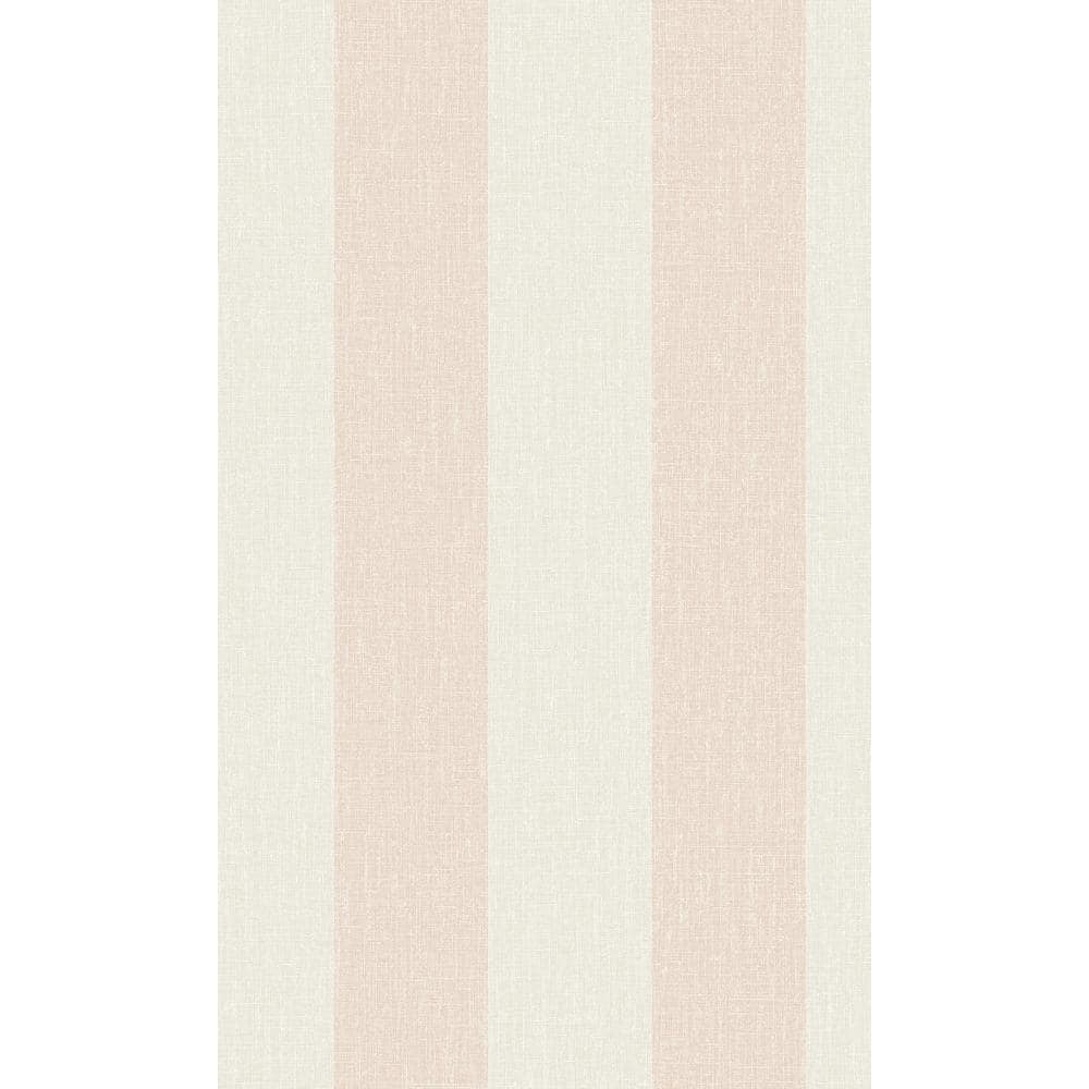 Walls Republic Pink Simple Stripes Printed Non-Woven Paper Non-Pasted Textured Wallpaper 57 sq. ft.