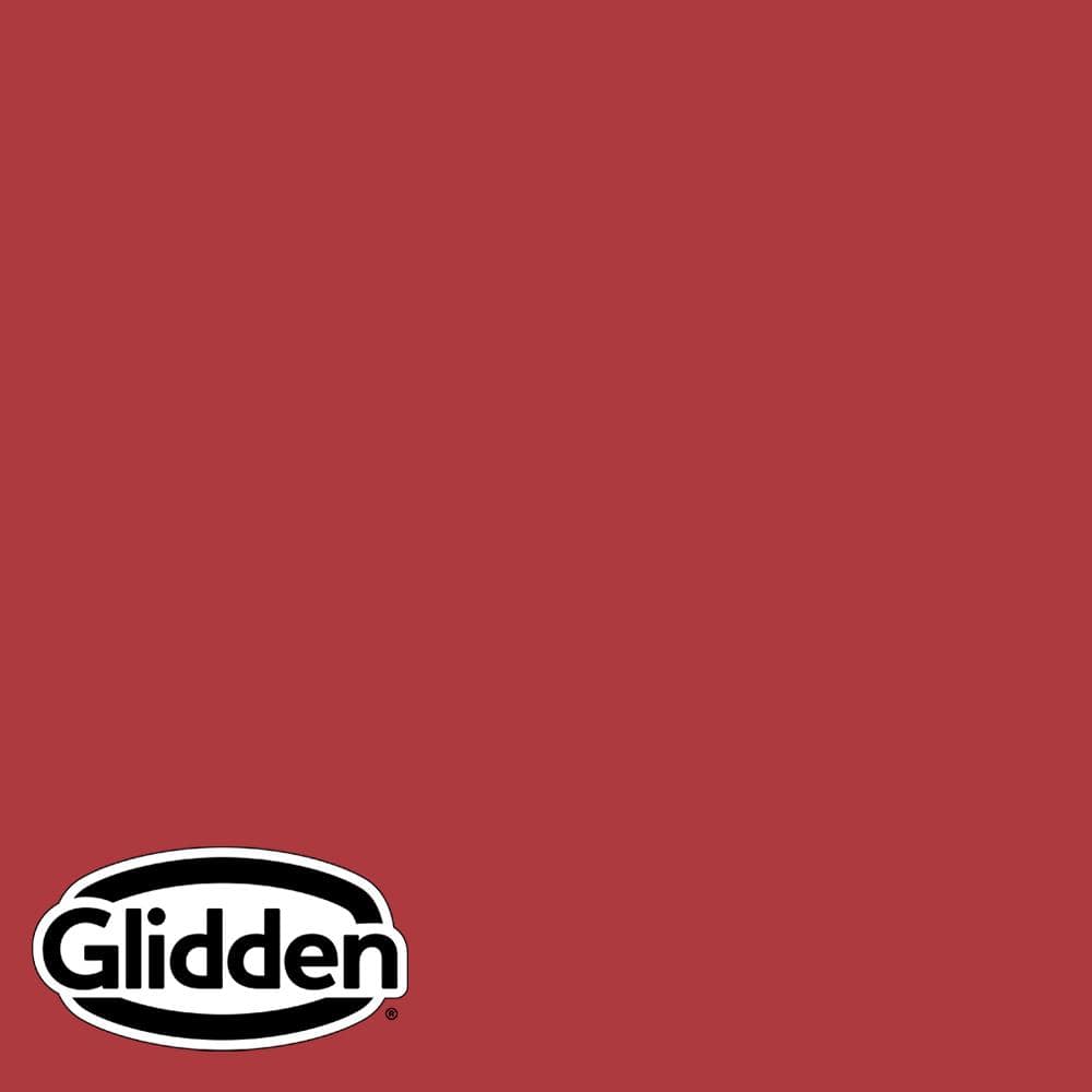 Glidden Premium 1 gal. PPG1187-7 Red Gumball Flat Interior Latex Paint