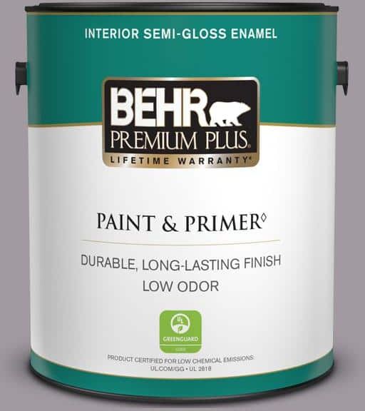 BEHR PREMIUM PLUS 1 gal. #N570-3 Art Nouveau Glass Semi-Gloss Enamel Low Odor Interior Paint & Primer