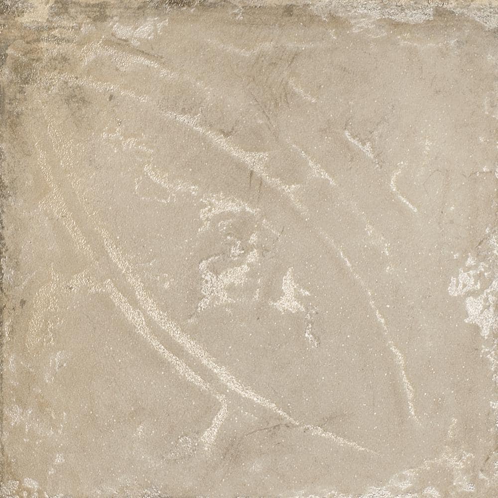 Giorbello Sassuolo Beige Relief 12 in. x 12 in. Glazed Porcelain Floor and Wall Tile (12 sq. ft./Case)