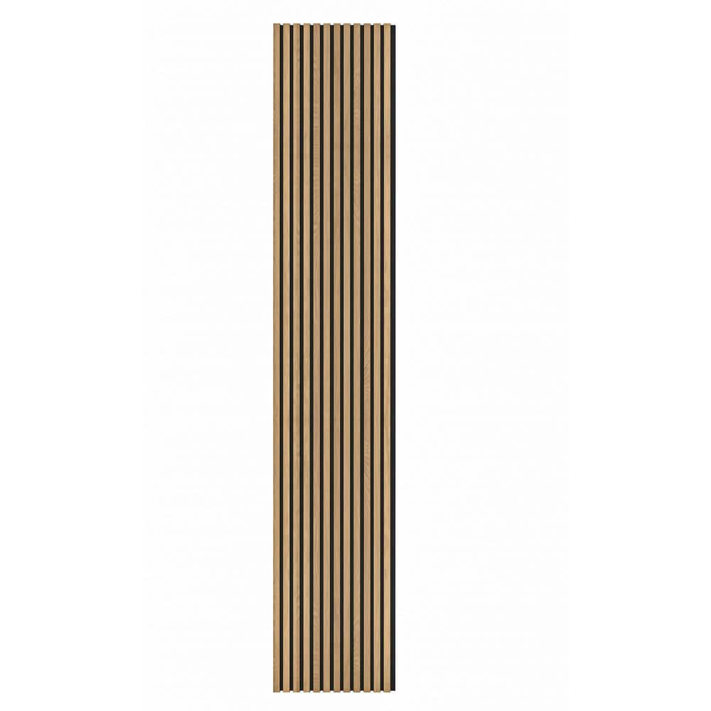 Ejoy 94.5 in. x 4.8 in. x 0.5 in. Acoustic Vinyl Wall Cladding Siding Board in Light Maple Color (Set of 4-Piece)
