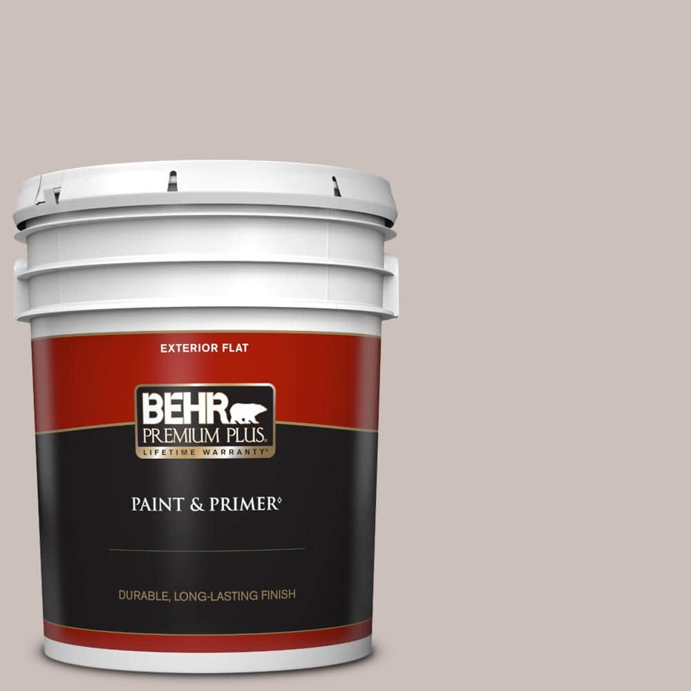 BEHR PREMIUM PLUS 5 gal. #780A-3 Down Home Flat Exterior Paint & Primer