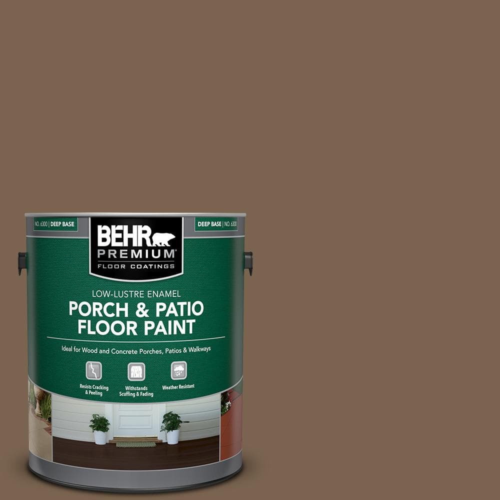 BEHR PREMIUM 1 gal. #N260-7 Folk Guitar Low-Lustre Enamel Interior/Exterior Porch and Patio Floor Paint