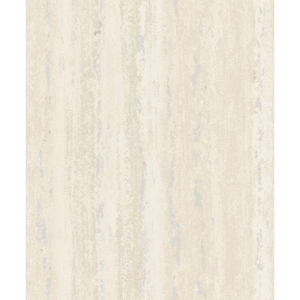 Walls Republic WeatheRed Abstract Stripes Wallpaper Cream Paper Strippable Roll (Covers 57 sq. ft.)