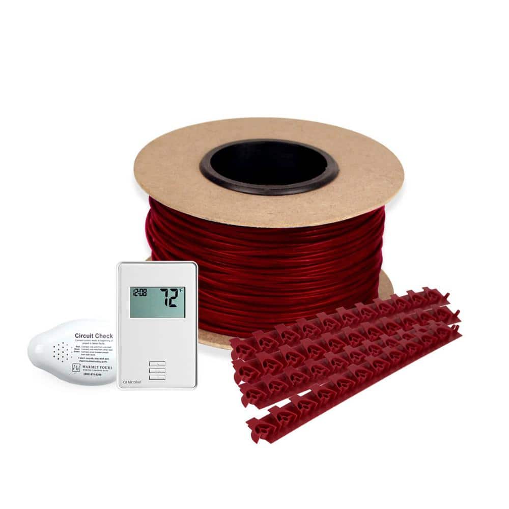 WarmlyYours TempZone 235 ft. Cable System with Non Programmable Thermostat (Covers 58.75 Sq. Ft)