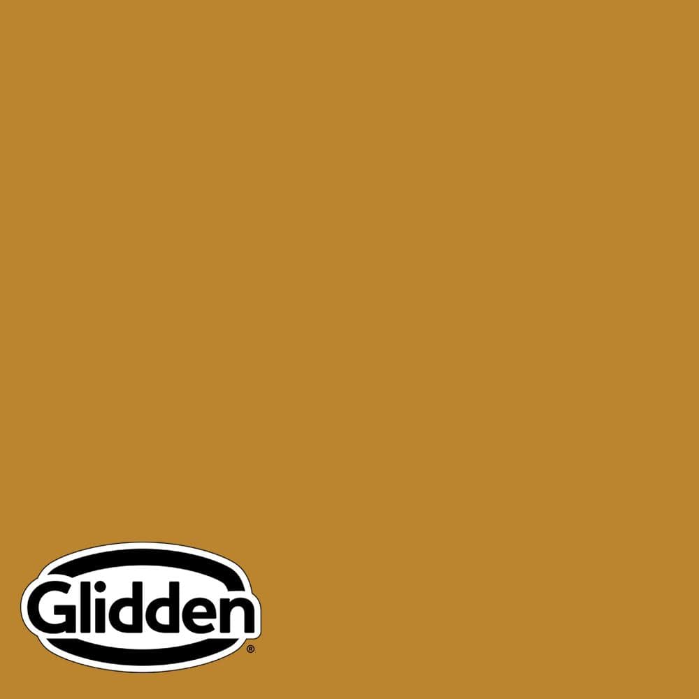 Glidden Premium 5 gal. PPG1208-7 Gothic Gold Flat Interior Latex Paint