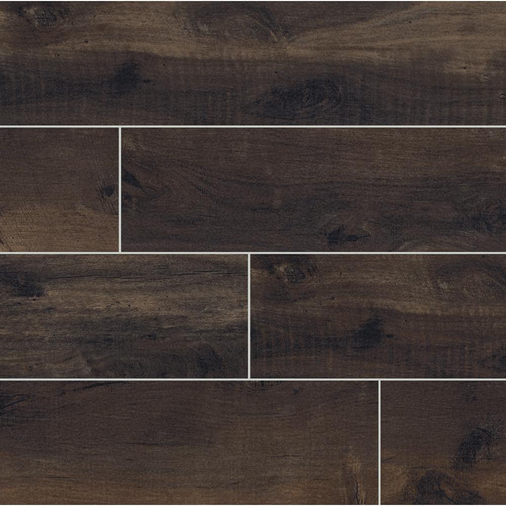 MSI Country River Bark 8 in. x 48 in. Matte Porcelain Wood Look Floor and Wall Tile (10.66 sq. ft./Case)