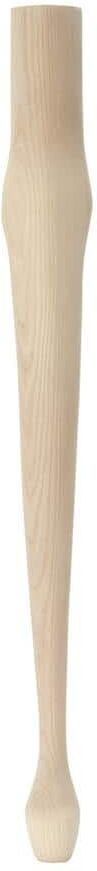 Waddell Queen Anne Table Leg with Chamfer - 28 in. H x 1.75 in. Dia. - Sanded Unfinished Ash Wood - DIY Kitchen and Dining Table