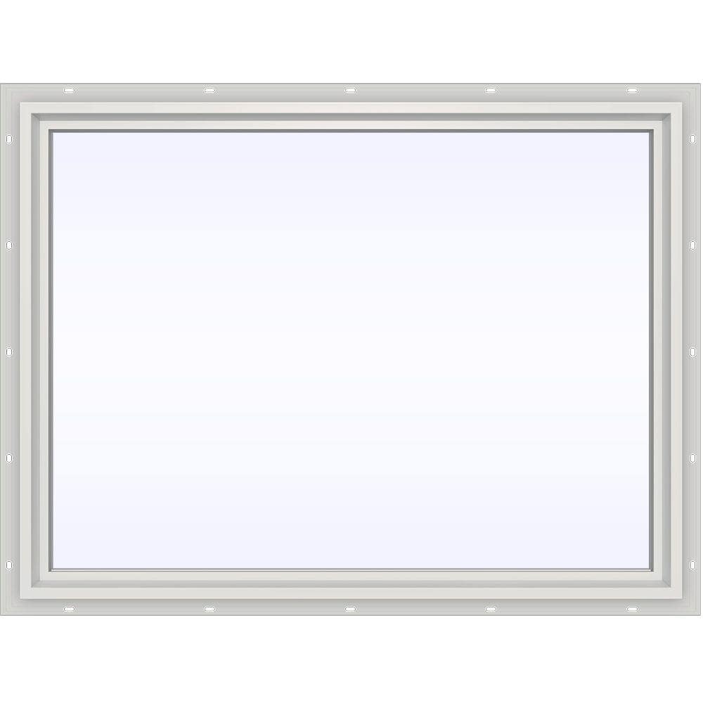 JELD-WEN 47.5 in. x 35.5 in. V-4500 Series White Vinyl Picture Window w/ Low-E 366 Glass