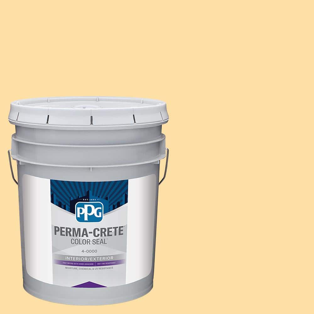 Perma-Crete Color Seal 5 gal. PPG1205-4 Honey Bee Satin Interior/Exterior Concrete Stain