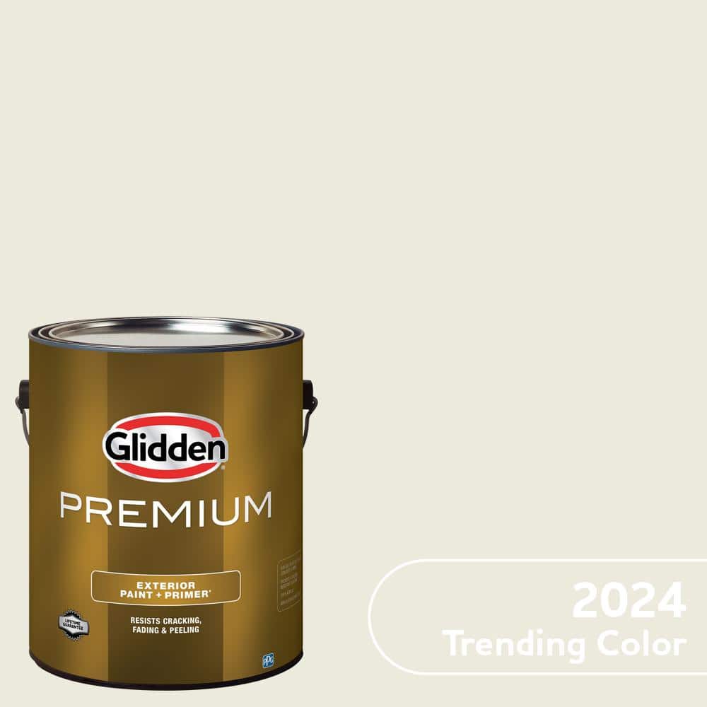 Glidden Premium 1 Gal. PPG18-09 Garlic Clove Flat Exterior Latex Paint