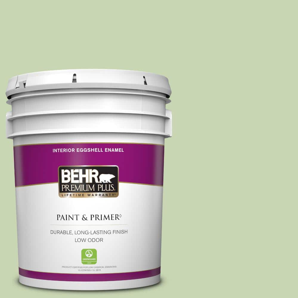 BEHR PREMIUM PLUS 5 gal. #M370-3 Spice Garden Eggshell Enamel Low Odor Interior Paint & Primer