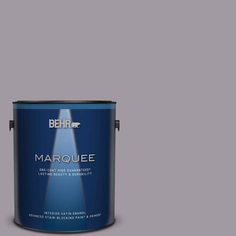 BEHR MARQUEE 1 gal. #N570-3 Art Nouveau Glass One-Coat Hide Satin Enamel Interior Paint & Primer