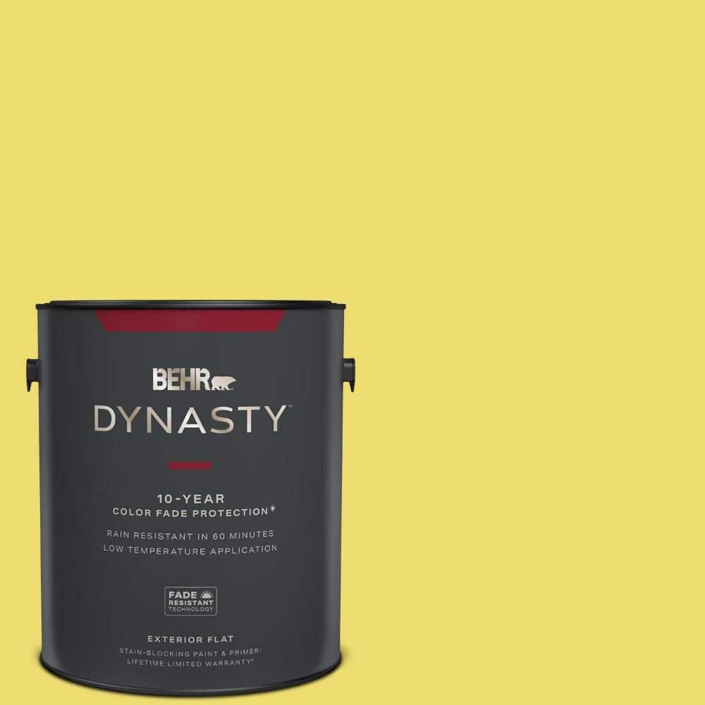 BEHR DYNASTY 1 gal. #T15-15 Plastic Lime Flat Exterior Stain-Blocking Paint & Primer