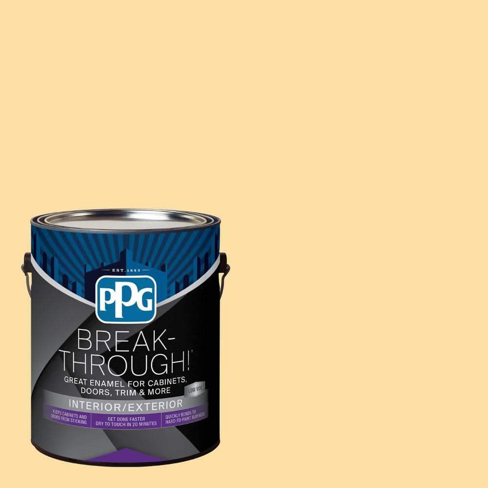 Break-Through! 1 gal. PPG1205-4 Honey Bee Satin Door, Trim & Cabinet Paint