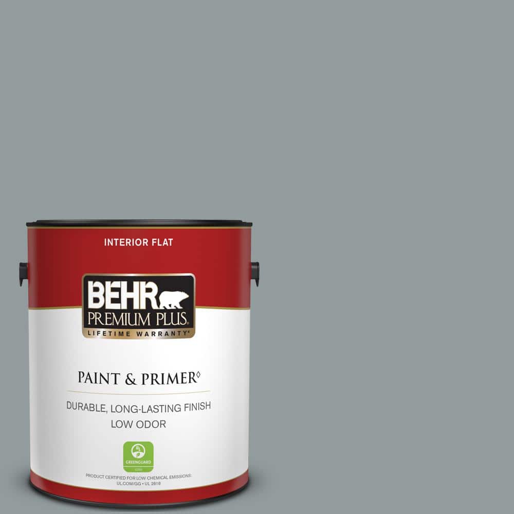 BEHR PREMIUM PLUS 1 gal. #720F-4 Stone Fence Flat Low Odor Interior Paint & Primer
