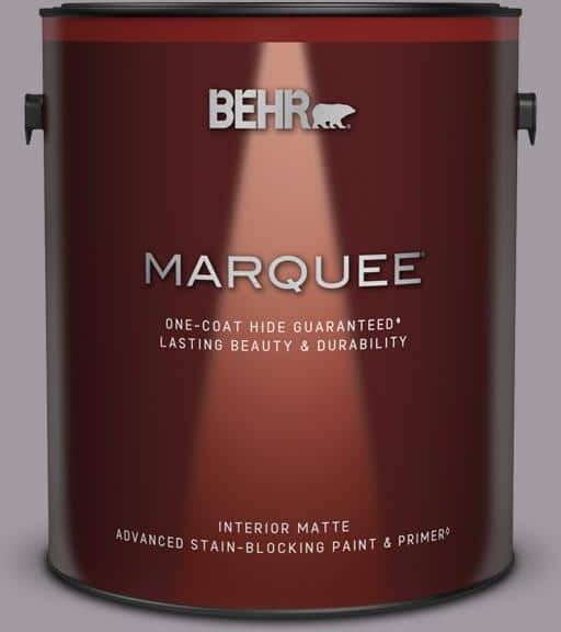 BEHR MARQUEE 1 gal. #N570-3 Art Nouveau Glass One-Coat Hide Matte Interior Paint & Primer