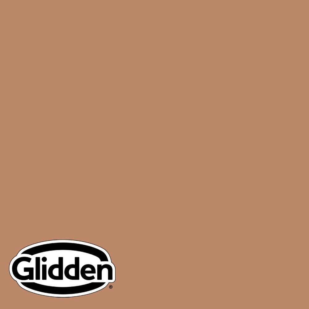Glidden Premium 5 gal. PPG1069-5 Honey Graham Flat Interior Latex Paint