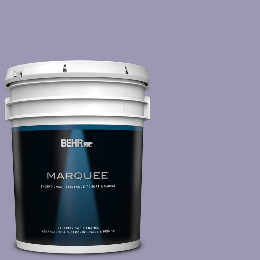 BEHR MARQUEE 5 gal. #S570-4 Night Music Satin Enamel Exterior Paint & Primer