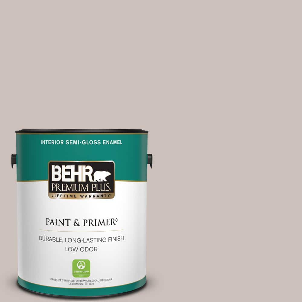 BEHR PREMIUM PLUS 1 gal. #780A-3 Down Home Semi-Gloss Enamel Low Odor Interior Paint & Primer