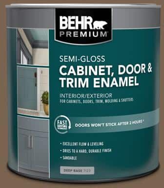 BEHR PREMIUM 1 qt. #N260-7 Folk Guitar Semi-Gloss Enamel Interior/Exterior Cabinet, Door & Trim Paint