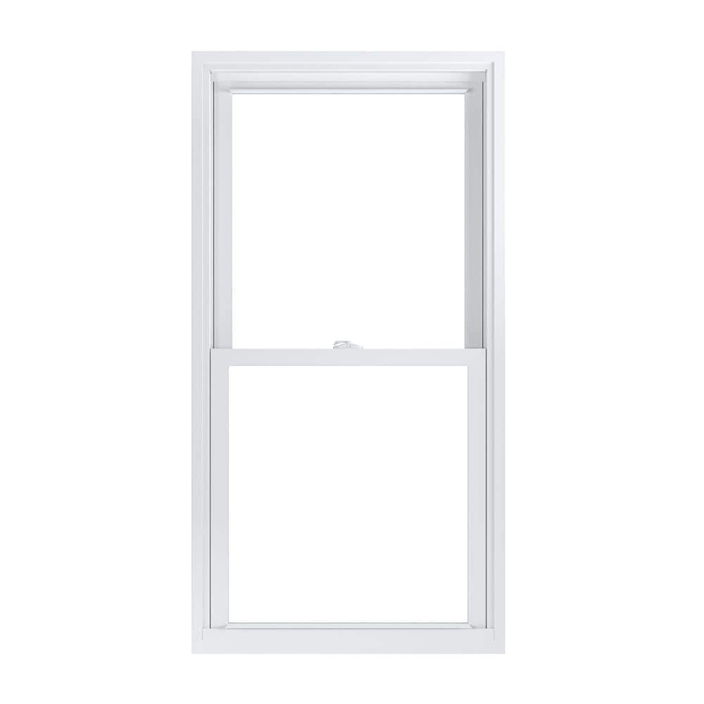 American Craftsman 27.75 in. x 53.25 in. 70 Pro Series Low-E Argon Glass Double Hung White Vinyl Replacement Window, Screen Incl
