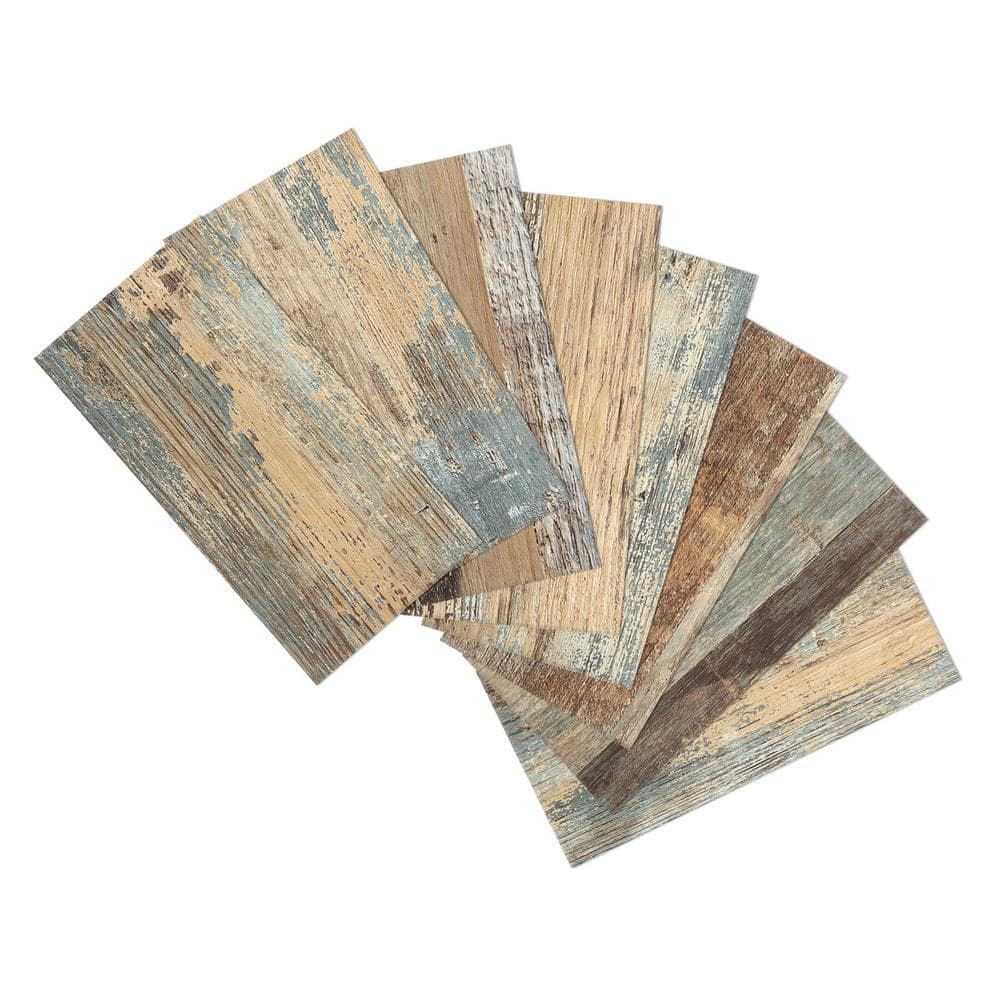 Yipscazo Subway Collection Rustic Wood 3 in. x 6 in. PVC Peel and Stick Tile (12.5 sq. ft./100-Sheets)
