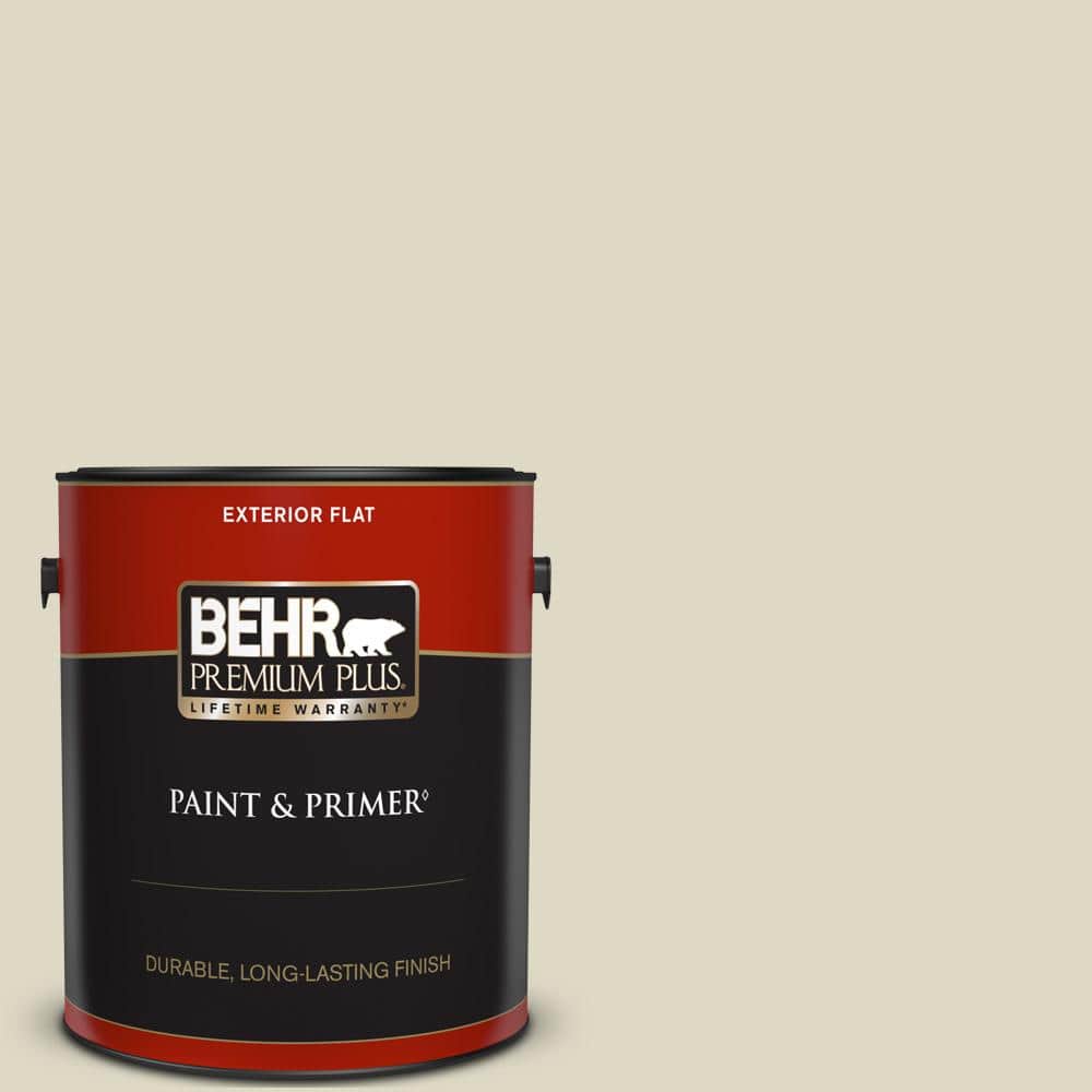 BEHR PREMIUM PLUS 1 gal. Home Decorators Collection #HDC-WR15-1 Zero Degrees Flat Exterior Paint & Primer