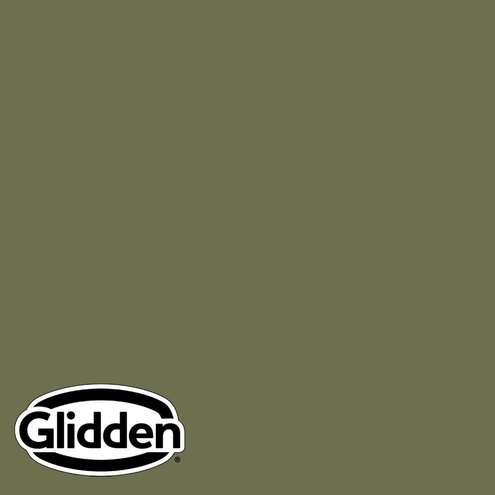 Glidden Premium 1 gal. PPG1125-6 Toy Tank Green Flat Interior Latex Paint