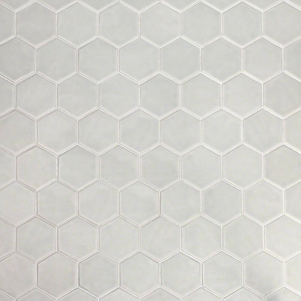 Ivy Hill Tile Maine Cement Gray 12 in. x 12 in. Hexagon Matte Ceramic Mosaic Floor and Wall Tile (0.96 sq. ft./Sheet)