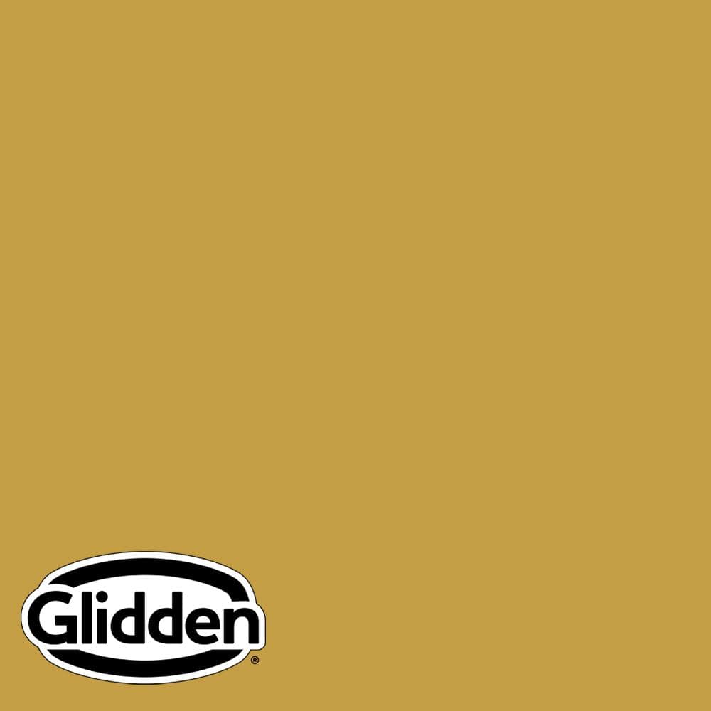 Glidden Premium 5 gal. PPG1107-7 Golden Field Flat Interior Latex Paint