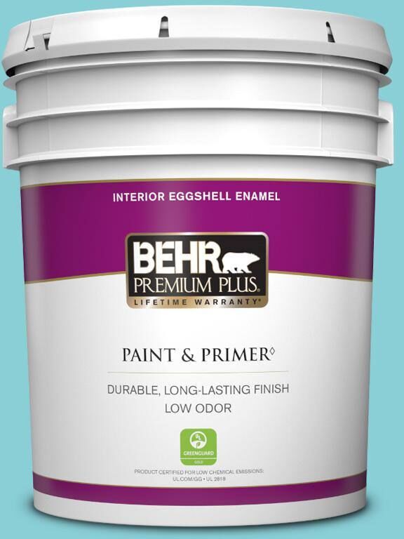 BEHR PREMIUM PLUS 5 gal. Home Decorators Collection #HDC-MD-14 Sky Watch Eggshell Enamel Low Odor Interior Paint & Primer