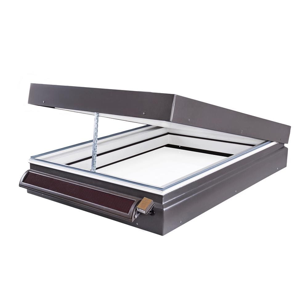 Fakro FVC-S 30-1/2 in. x 46-1/2 in. Solar Powered Venting Curb-Mounted Skylight with Premium Infinity Laminated Low-E Glass