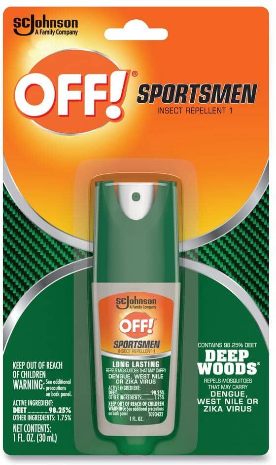 OFF! 1 oz. Deep Woods Sportsmen Insect Repellent, Spray Bottle, (12-Carton)