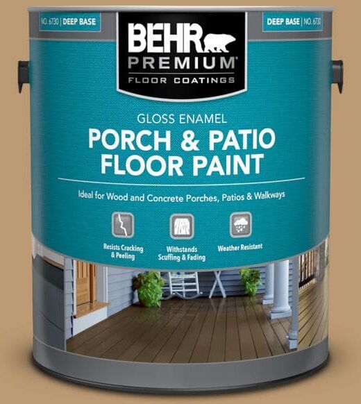 BEHR PREMIUM 1 gal. #N280-5 Antique Treasure Gloss Enamel Interior/Exterior Porch and Patio Floor Paint