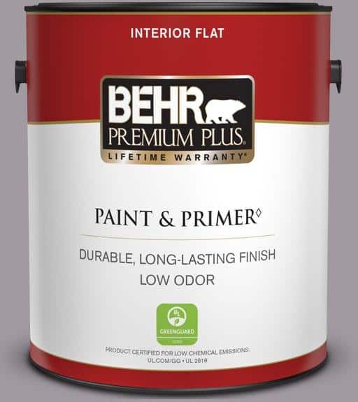 BEHR PREMIUM PLUS 1 gal. #N570-3 Art Nouveau Glass Flat Low Odor Interior Paint & Primer