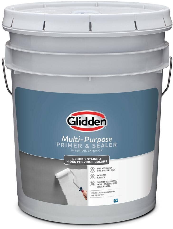 Glidden 5 gal. White Interior/Exterior Acrylic Multi-Purpose Primer