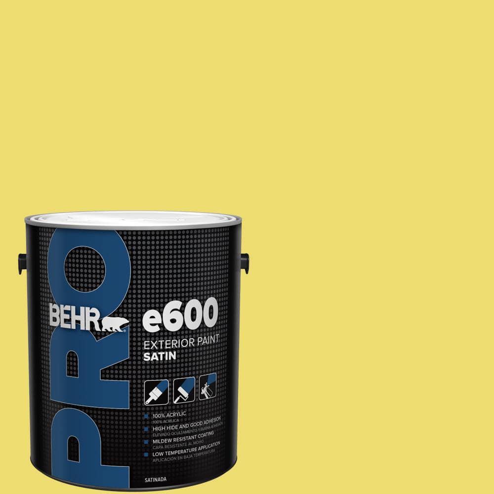 BEHR PRO 1 gal. #T15-15 Plastic Lime Satin Exterior Paint