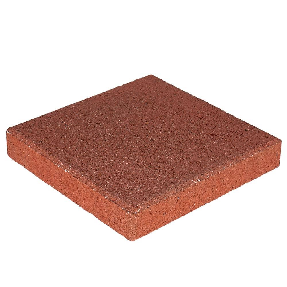 Pavestone 12 in. x 12 in. x 1.57 in. River Red Square Concrete Step Stone (168-Pieces/168 sq. ft./Pallet)