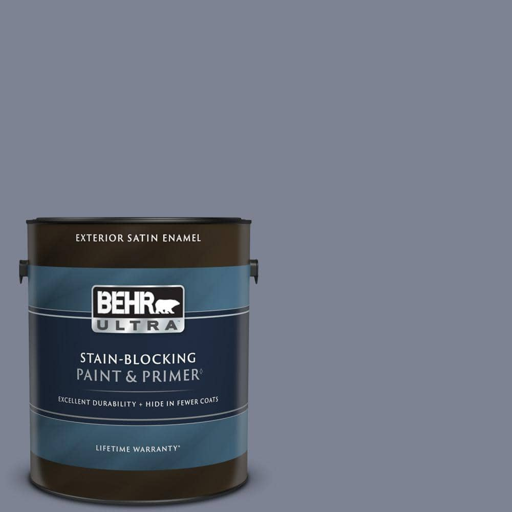 BEHR ULTRA 1 gal. #610F-6 Deep Smoke Signal Satin Enamel Exterior Paint & Primer