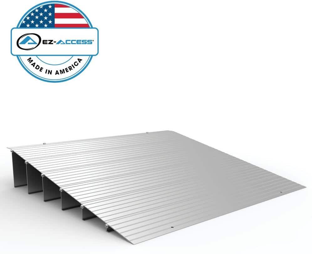 EZ-ACCESS TRANSITIONS Aluminum Threshold Ramp 32.75 in. L x 34 in. W x 6 in. H