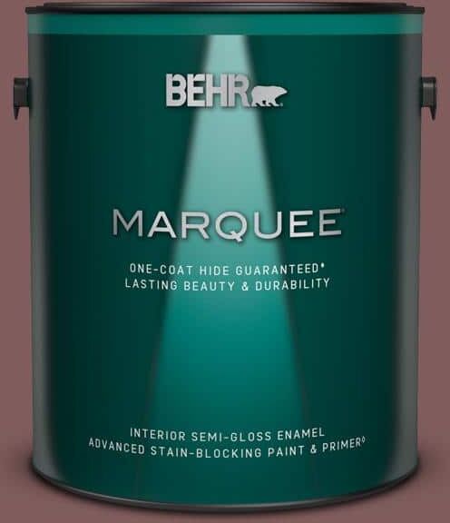 BEHR MARQUEE 1 gal. #140F-6 Book Binder Semi-Gloss Enamel Interior Paint & Primer