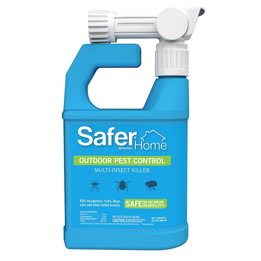 Safer Brand Safer Home Outdoor Insecticide Bug Killer Spray for Ants, Mosquitoes, Ticks, Fleas (32 oz.)