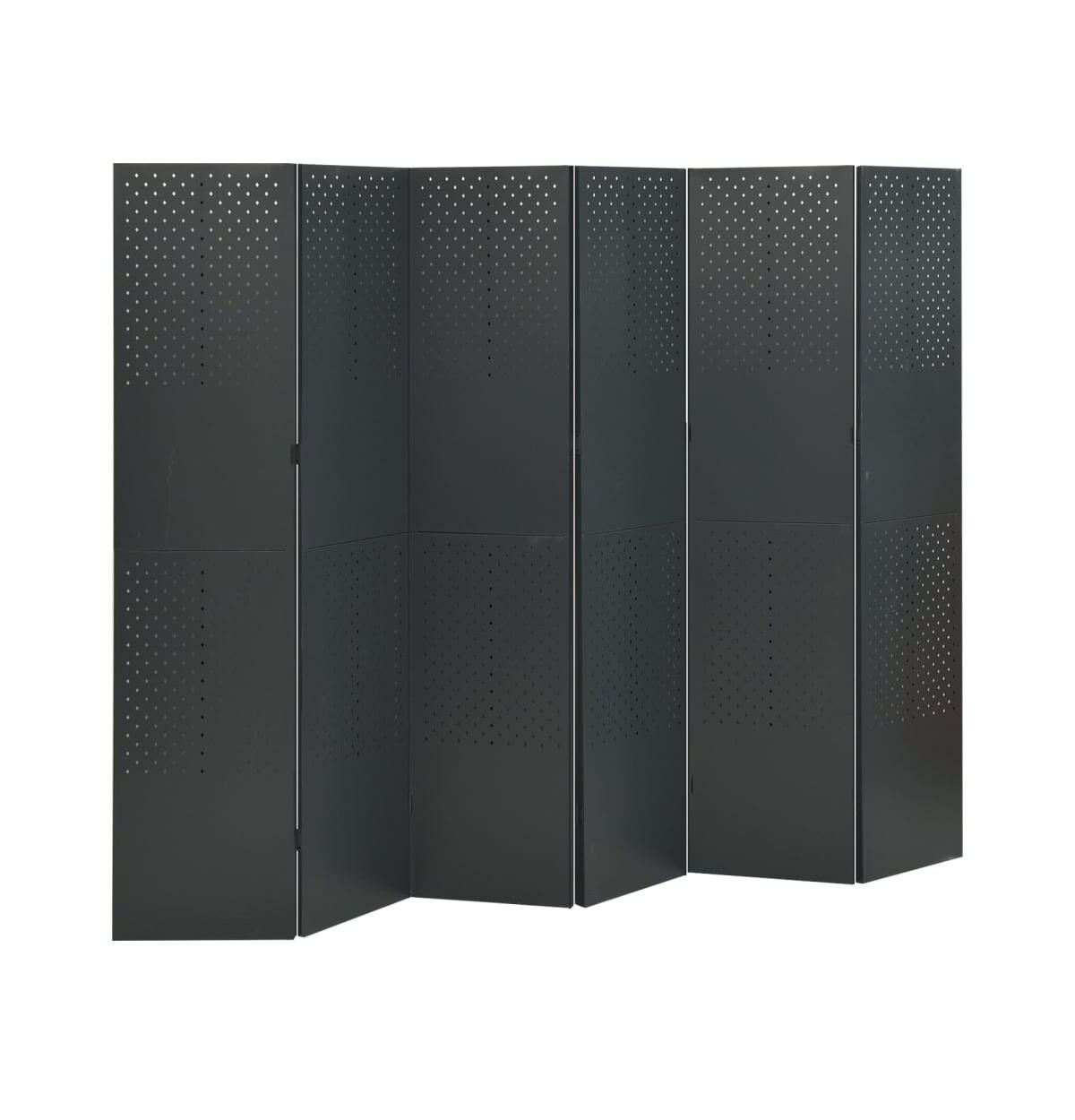 vidaXL 6-Panel Room Divider Anthracite 94.5